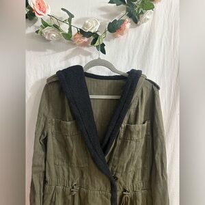 Free people drawcord waist slouchy jacket